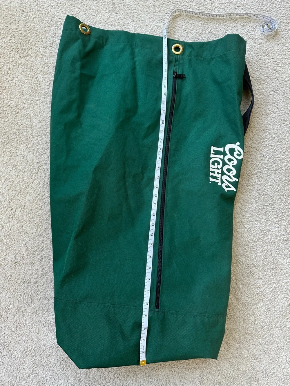 Coors Light Green Large Canvas Duffle